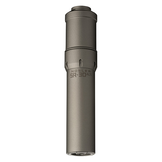 Nosler SR-30 AL TI 30 Cal Suppressor - Gray