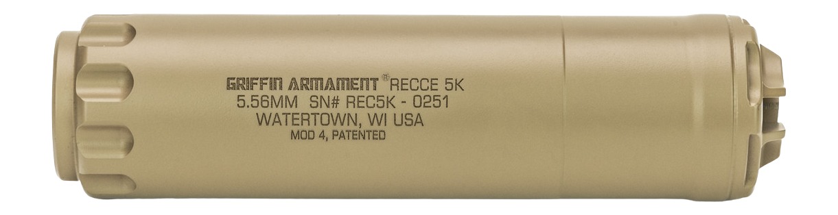 Griffin Armament Recce 5K Silencer 5.56mm FDE