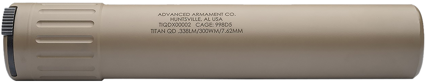 AAC Titan-QD 338LM/8.6BLK FDE Titanium Suppressor