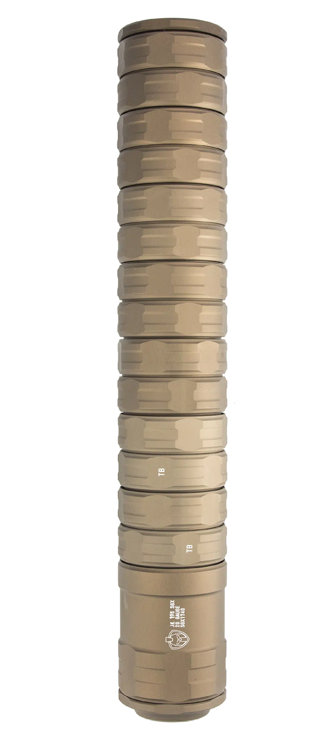 JK Armament SGX 195 20 Gauge Suppressor - Flat Dark Earth