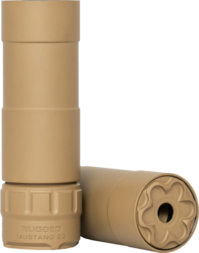 Rugged Suppressors Mustang 22 FDE - .22 LR Silencer