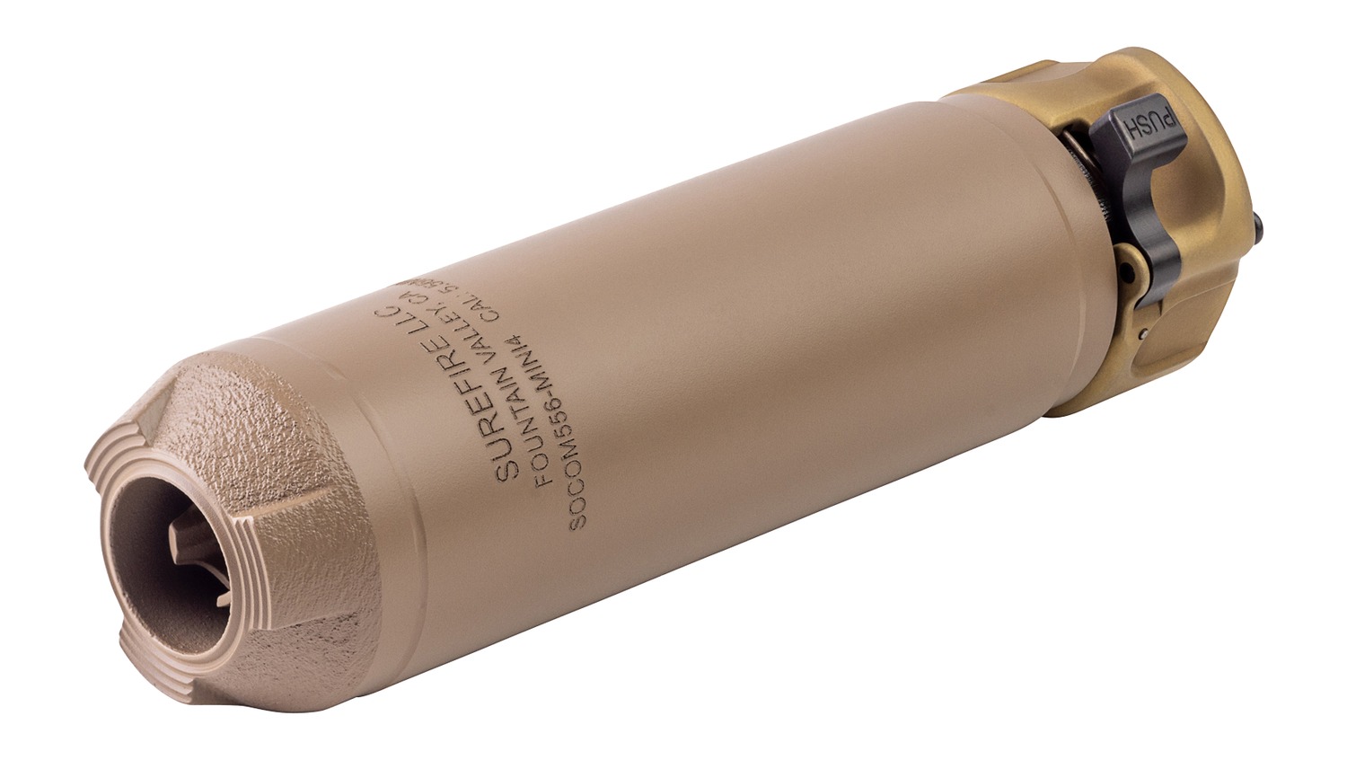 SureFire SOCOM556MINI4DE 5.56mm Suppressor - Dark Earth