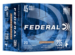 Federal Power-Shok .45 Colt 235gr JHP Ammunition - 20 Rounds