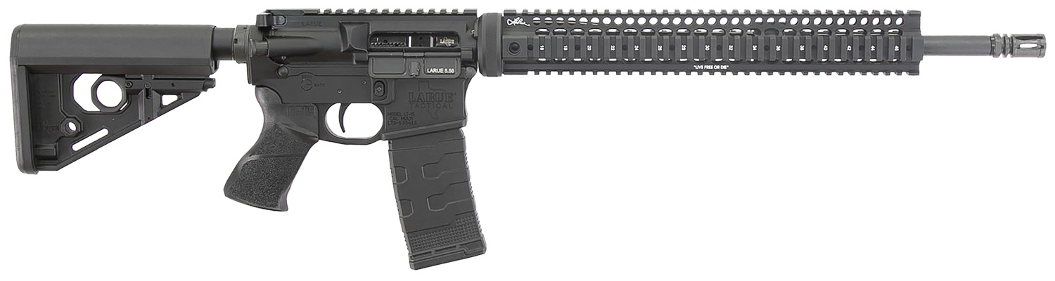 Larue Tactical LT1555618QUAD LT15 Quad Rail 5.56 30+1 18″ Stealth Barrel Black Right Hand - No Credit Card Fees - Low, flat rate shipping