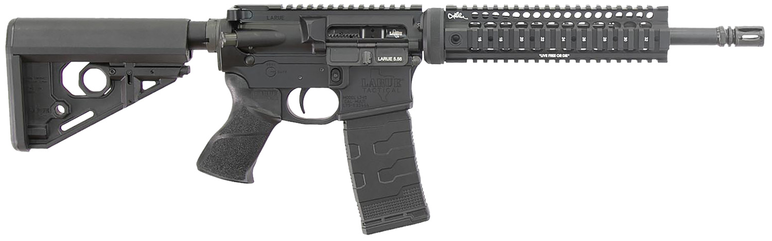 Larue Tactical LT1555612QUAD LT15 Quad Rail 5.56 30+1 12″ Stealth Barrel Black Right Hand - No Credit Card Fees - Low, flat rate shipping