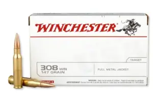 Winchester .308 Win 147 Grain FMJ Rifle Ammo