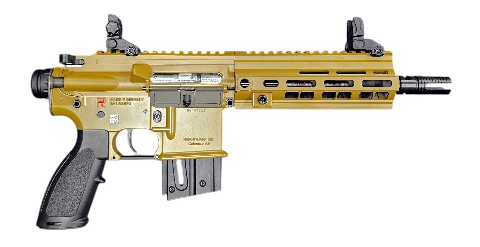 H HK416 Pistol 22LR 8.5" Barrel 10RD - HK Brown