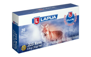 Lapua .223 REM 55GR FMJ Rifle Ammo - 20 Rounds