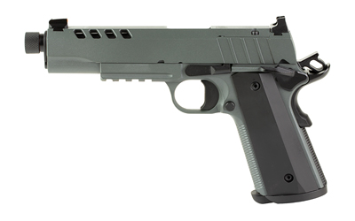 Tisas 1911 Night Stalker SF Handgun 9mm Luger 9rd Magazine(2) 5″ Threaded Barrel Grey Cerakote Finish - No Credit Card Fees - Free Shipping