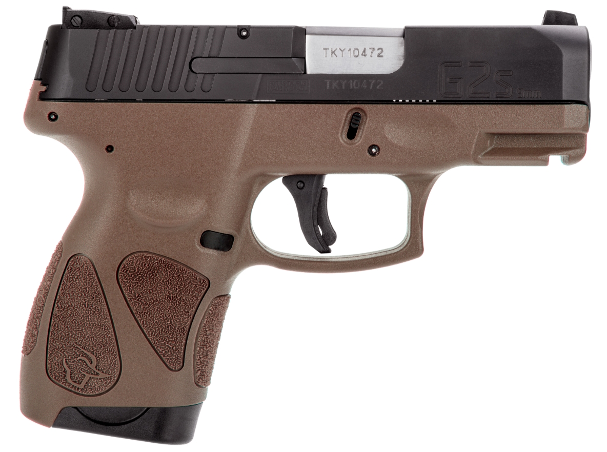 Taurus G2S 9mm Semi-Auto Pistol - Black/Brown