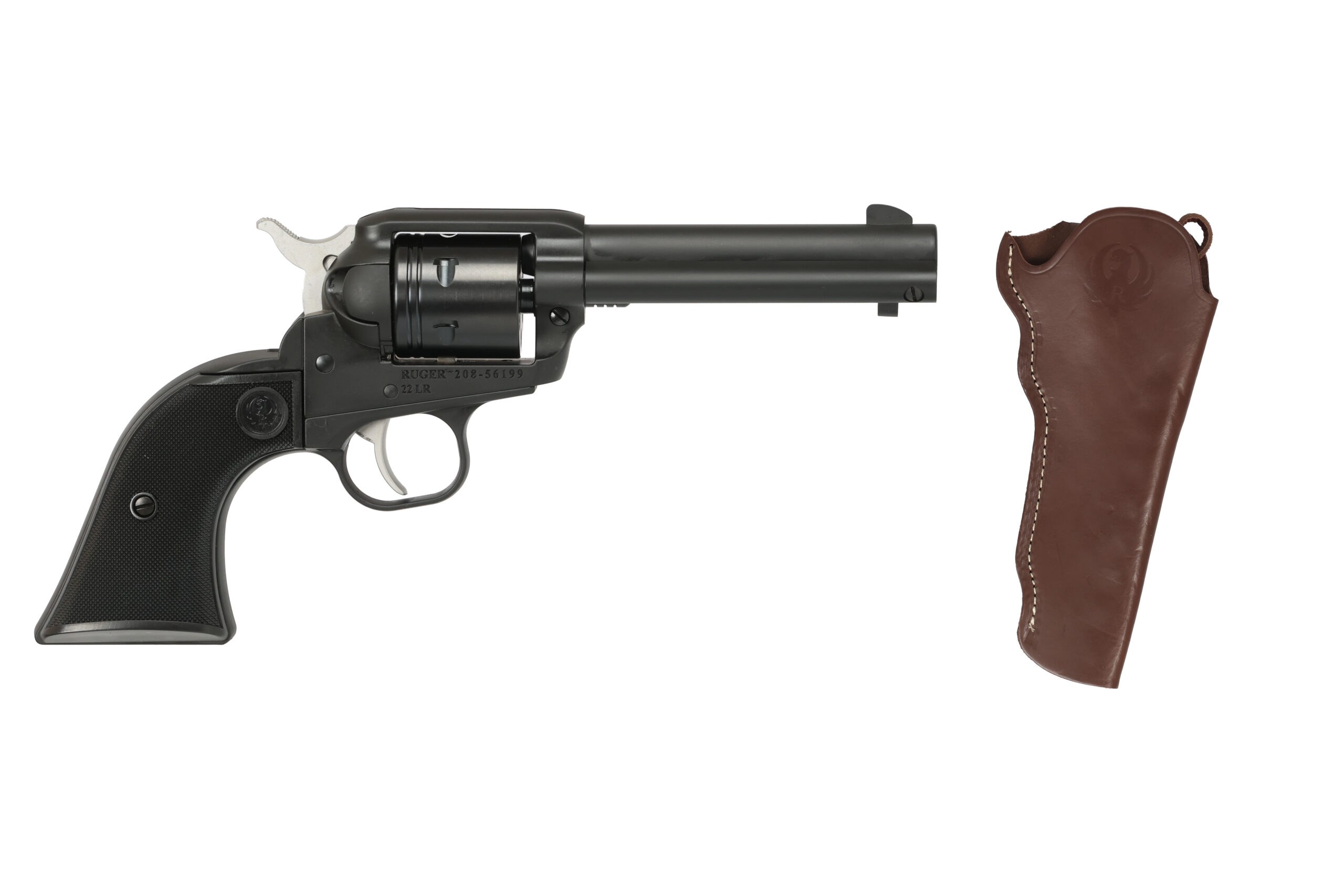 Ruger Wrangler 22LR Revolver 4.6" Black with Holster