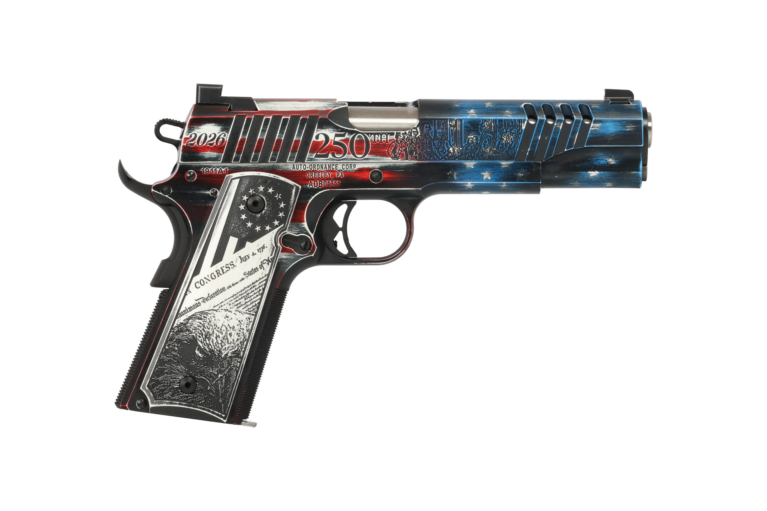 AUTO-ORDNANCE – THOMPSON 1911 45ACP FOUNDING FATHER 7+1 - No Credit Card Fees - Free Shipping