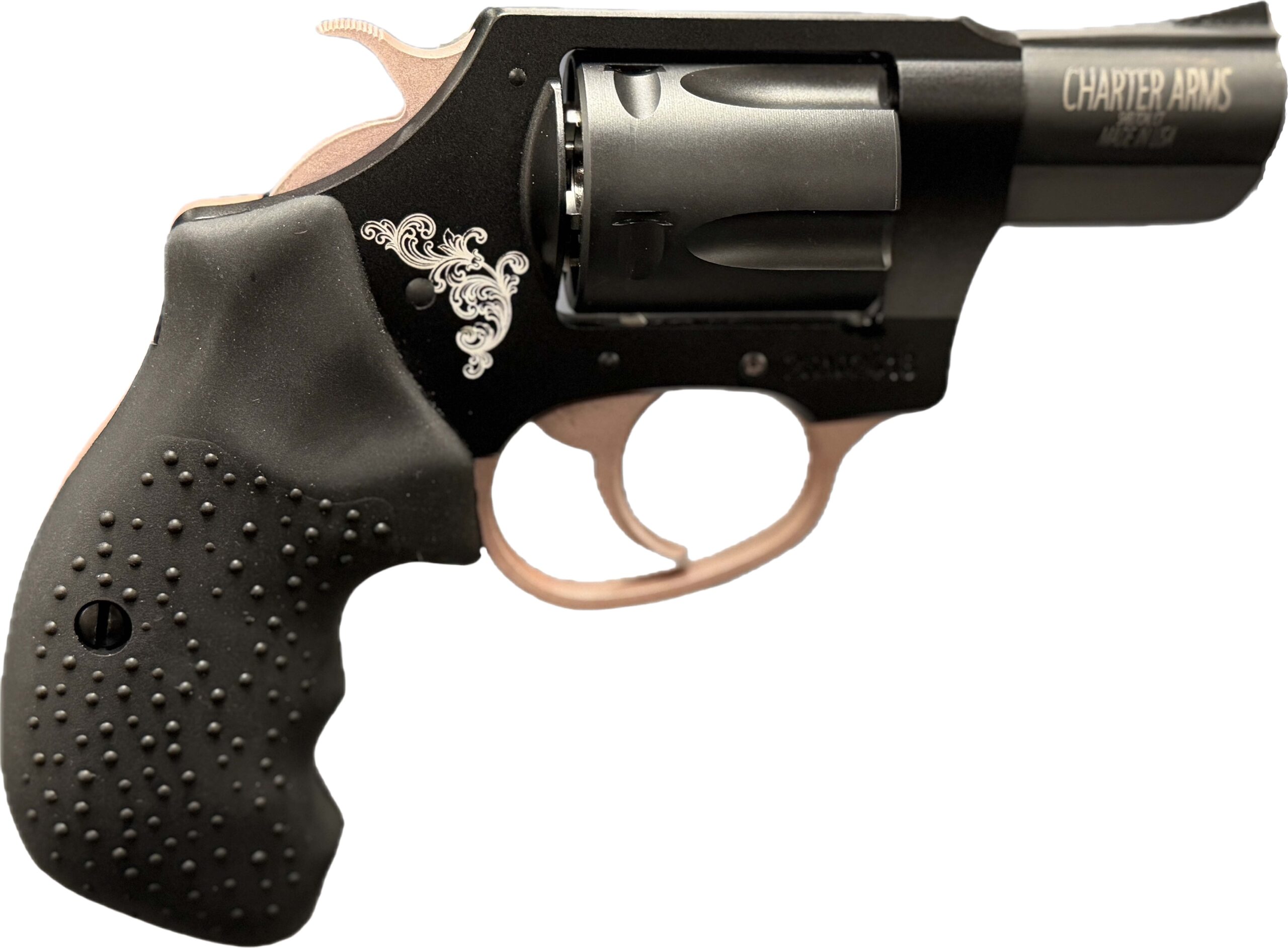 Charter Arms Cougar .38 Special Revolver - Black/Rose Gold