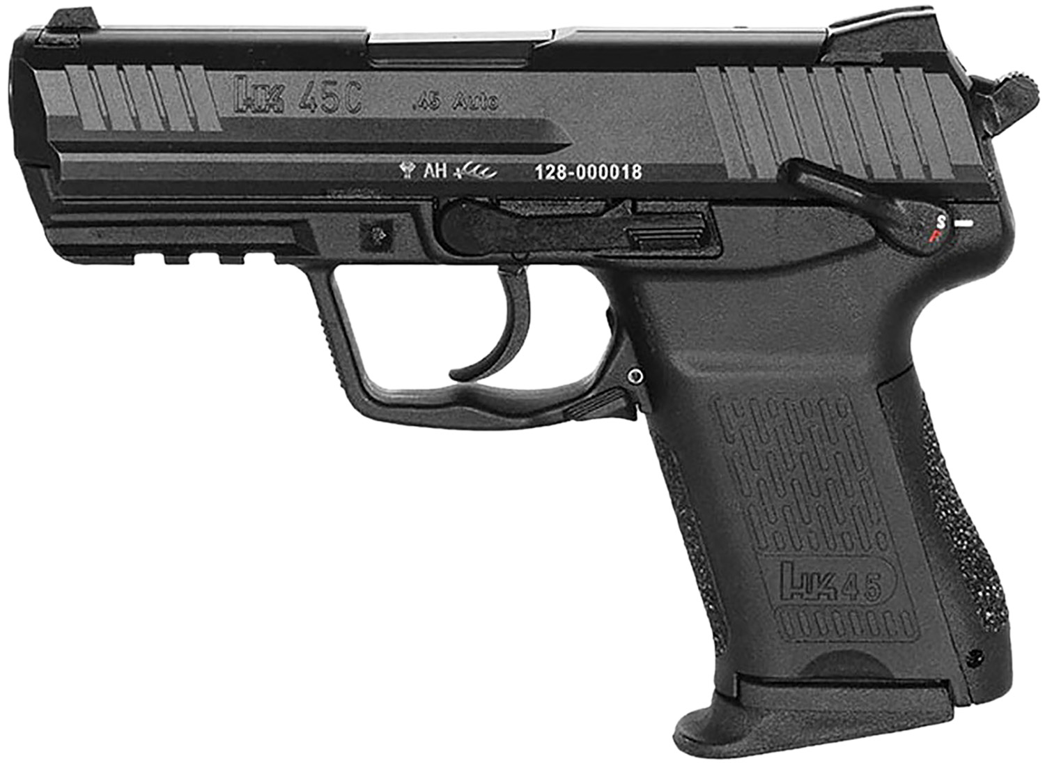 HK45C V1 .45 ACP 3.9" Blued NSights Pic 8-rd