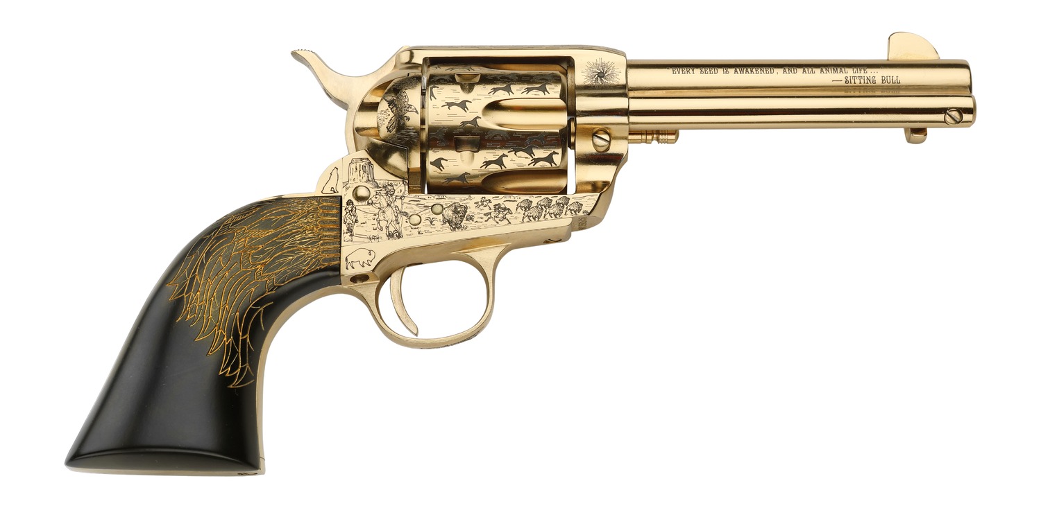 Pietta 357 Mag Revolver 4.75" Ultra Black Eagle Grip
