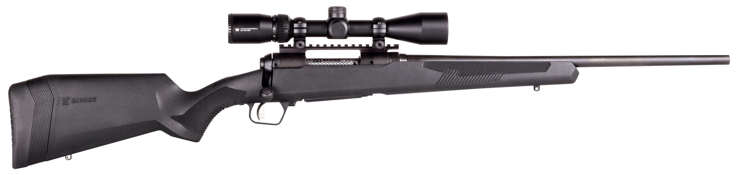 Savage Arms 110 Apex Hunter XP Rifle 338 Win Mag 3rd Magazine 24″ Barrel Black with 3-9×40 Vortex Rifle Scope - No Credit Card Fees - Low, flat rate shipping