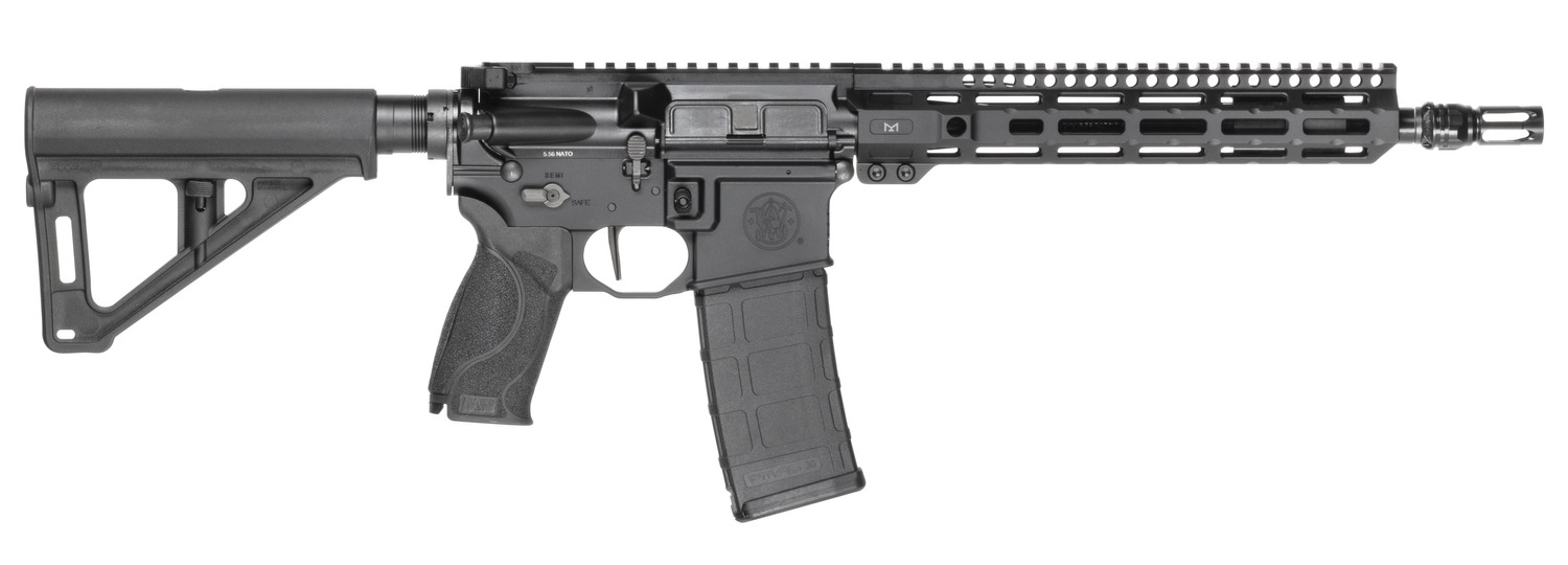 Smith Wesson 14603 M 15 Axe Pistol 5.56 NATO 30+1 11.50" Black Armornite Threaded Barrel, Black Hardcoat Anodize Aluminum Receiver w/Picatinny Rail, M-LOK Handguard, Black Polymer Magpul BTR Brace