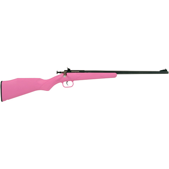 KSA Crickett 22LR Single Shot Rifle, Pink Synthetic Stock