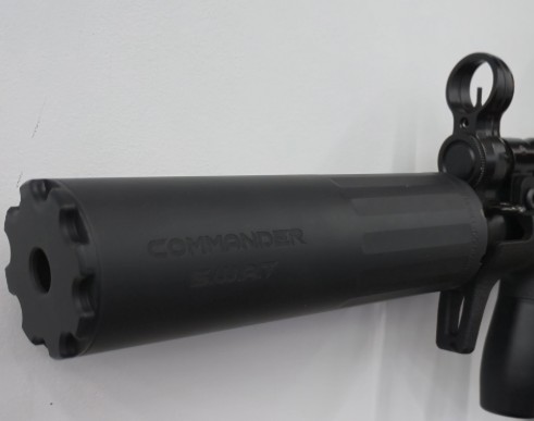 BOSS COMMANDER SWAT - 1/2X28 9MM ULTRA COMPACT DUTY HIGH FLOW SILENCER NITRIDED STAINLESS CORE IDEAL FOR PCC'S CS-17555-9MM-SS-12-SE-BLK