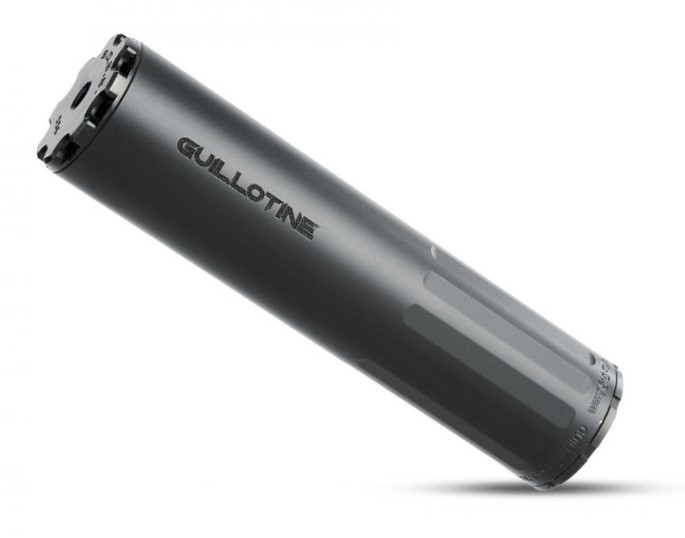 BOSS GUILLOTINE - 1/2-28 - VENTED END CAP 5.56 DEDICATED DUTY RATED SILENCER STAINLESS NITRIDED CORE VENTED END CAP GAS BLOWBACK ACTION (TRADITIONAL AR-15 AND SIMILAR) GU-15060-556-SS-12-VE-BLK