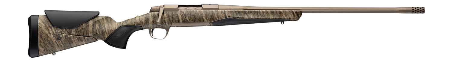 Browning 036146211 X-Bolt 2 Speed Full Size 243 Win 4+1 22" Smoked Bronze Cerakote Fluted Threaded Barrel, Smoked Bronze Cerakote Steel Drilled Tapped Receiver, Mossy Oak Bottomland Adj Vari-Tech Sy
