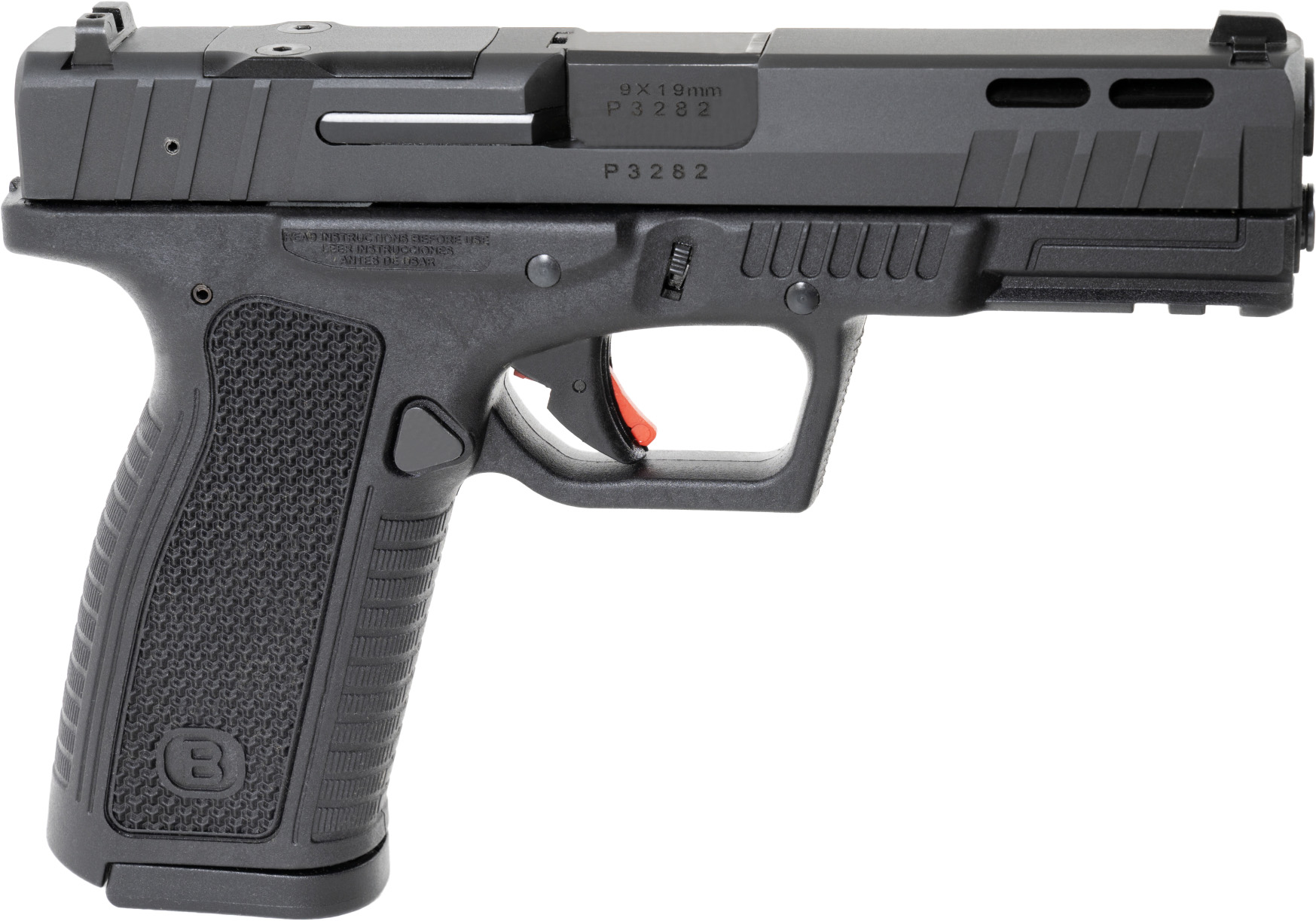 Bersa BP9 9mm Striker-Fired Pistol, 17+1, Optics Ready