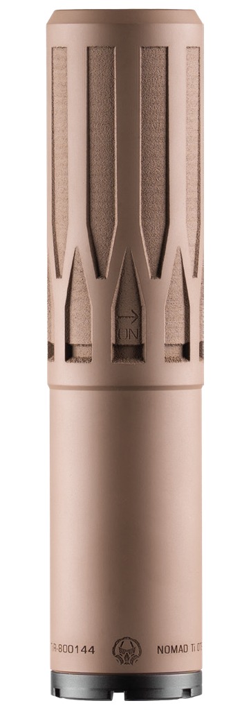 Dead Air Nomad Ti OTB Suppressor, .30 Cal, FDE Titanium