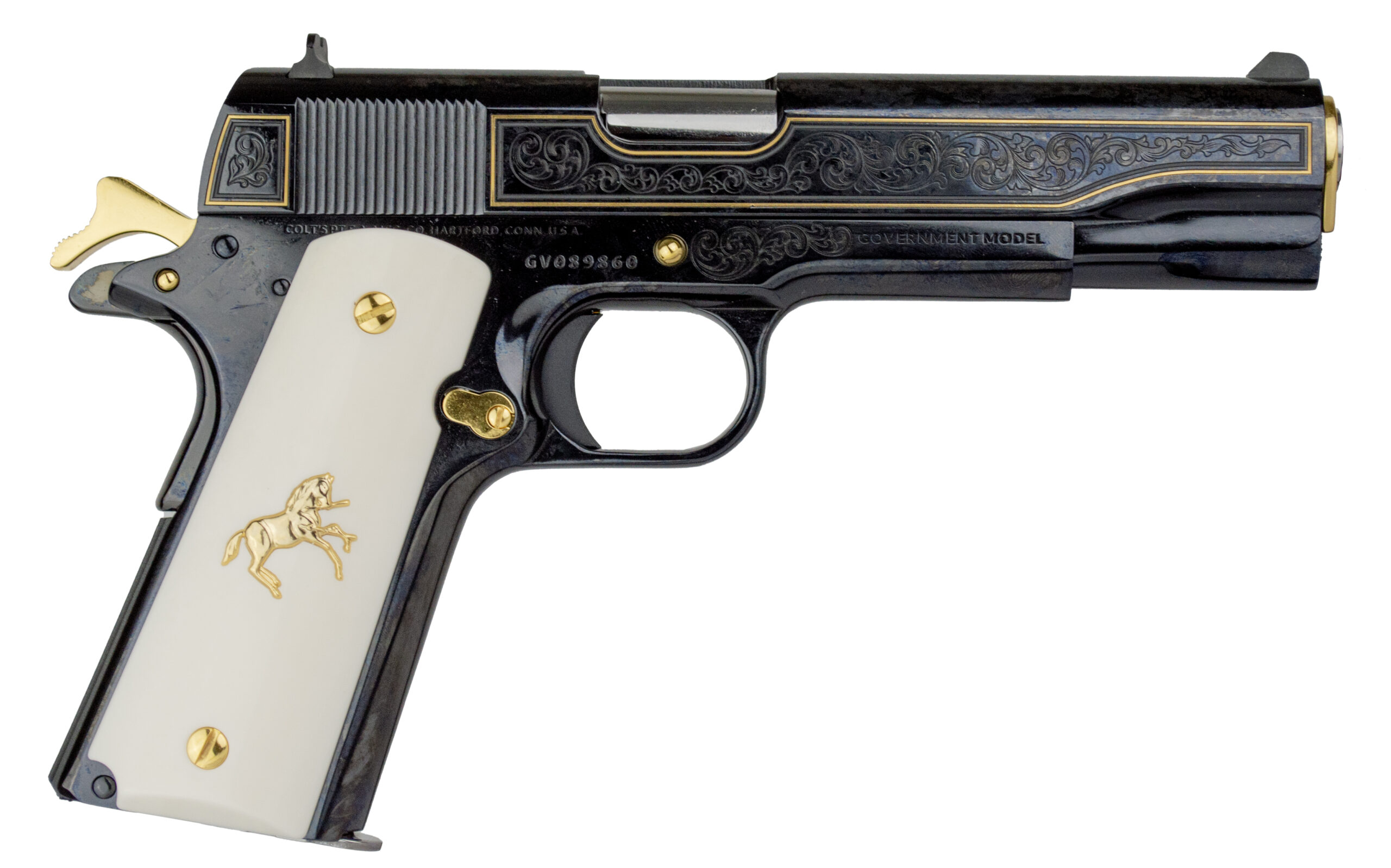 Colt 1911 Classic .38 Super Engraved Handgun