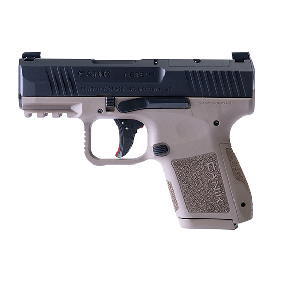 Century Arms Canik Mete MC9 9mm Pistol, Black/FDE, 12rd