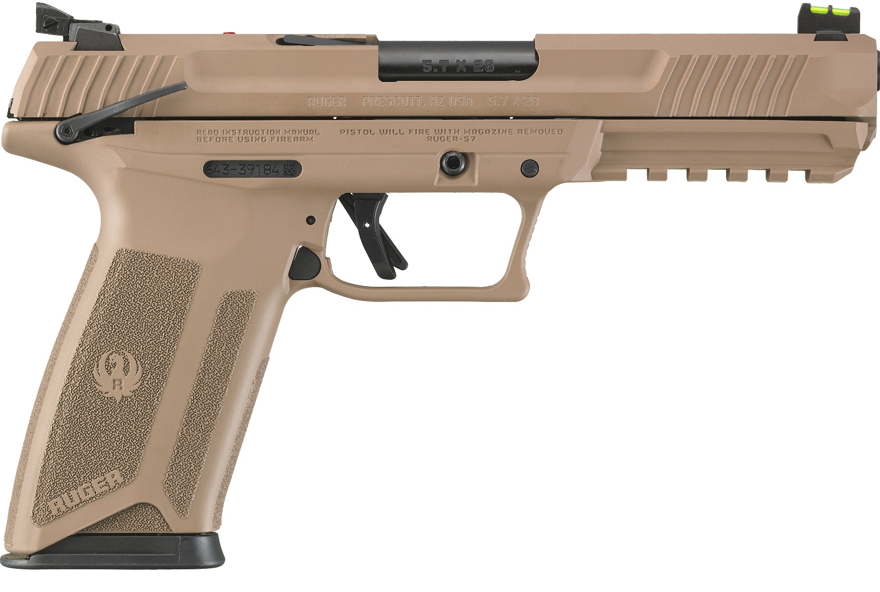 Ruger 57 Semi-Auto Pistol 5.7 DDE 20RD