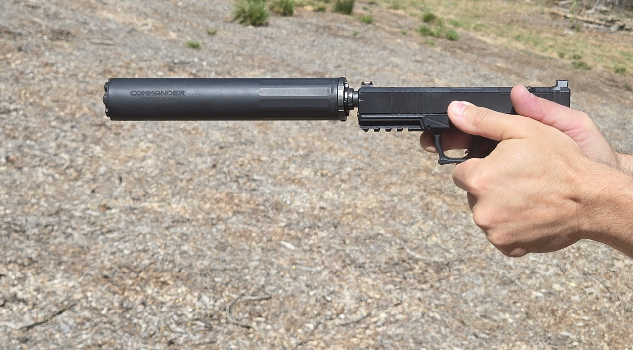 BOSS Commander 9mm Silencer 1/2x28 Titanium Core