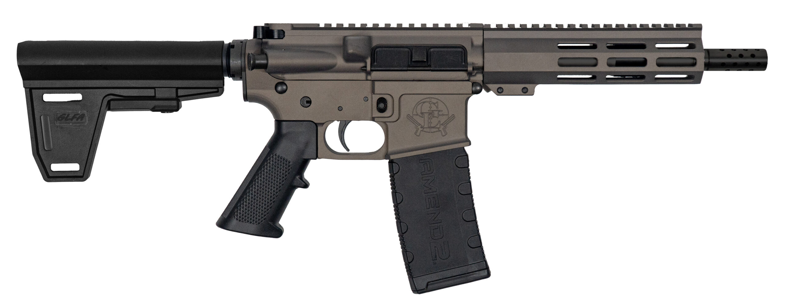 GLFA AR-15 300BLK 7.5" Tungsten 30RD Pistol Brace