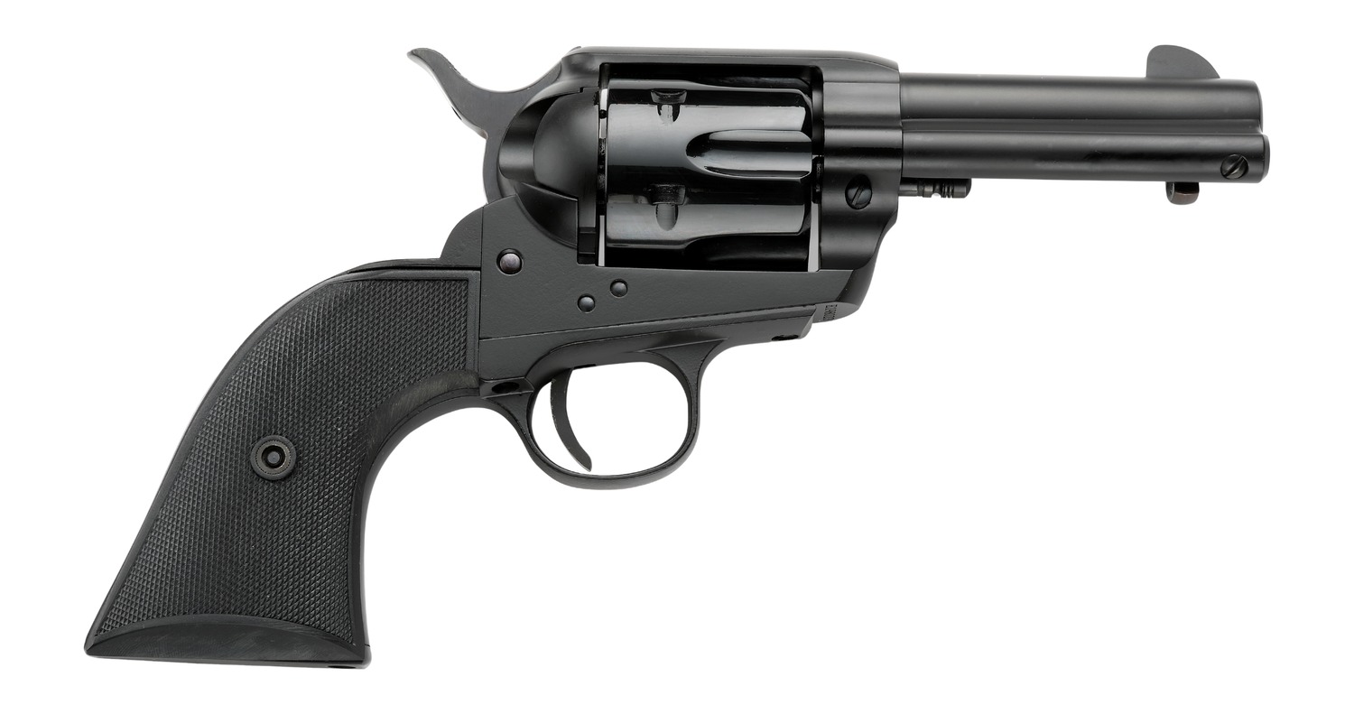 Pietta PFI9ALLOYAS312CB 9mm Revolver 3.5" Matte Black