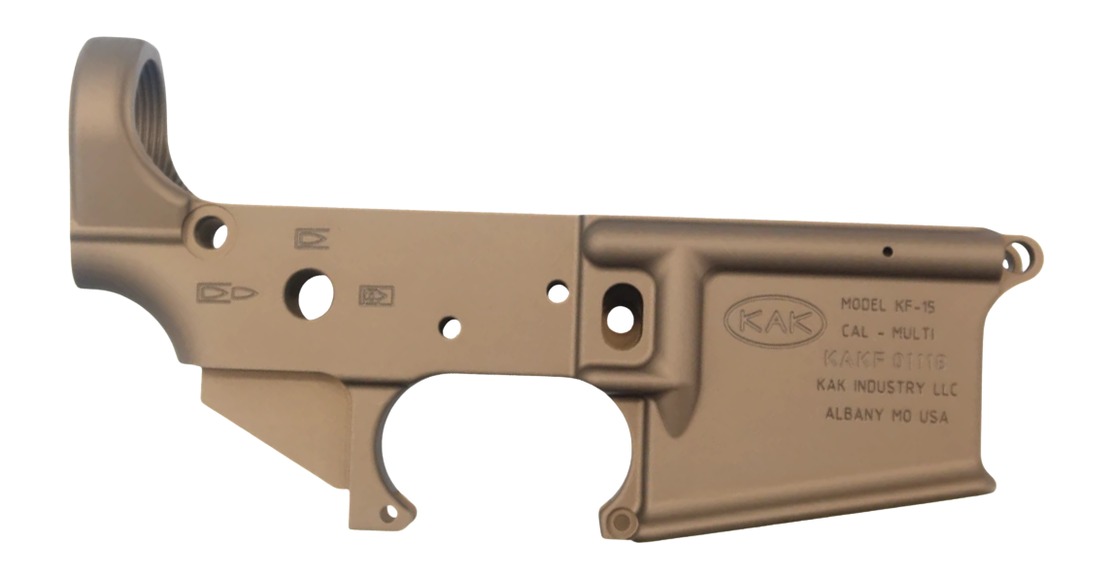 KAK Industry KF-15 Forged AR15 Lower FDE