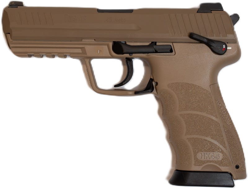 Heckler Koch HK45 V1 .45 ACP Pistol, FDE