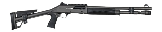 Panzer Arms PAM4TSDSFSS M4 Semi-Auto 3" 5+1 18.50" Tactical Barrel, Gray Tactical Gray Aluminum Receiver w/Picatinny Rail, Black Skeleton Synthetic Stock Grip