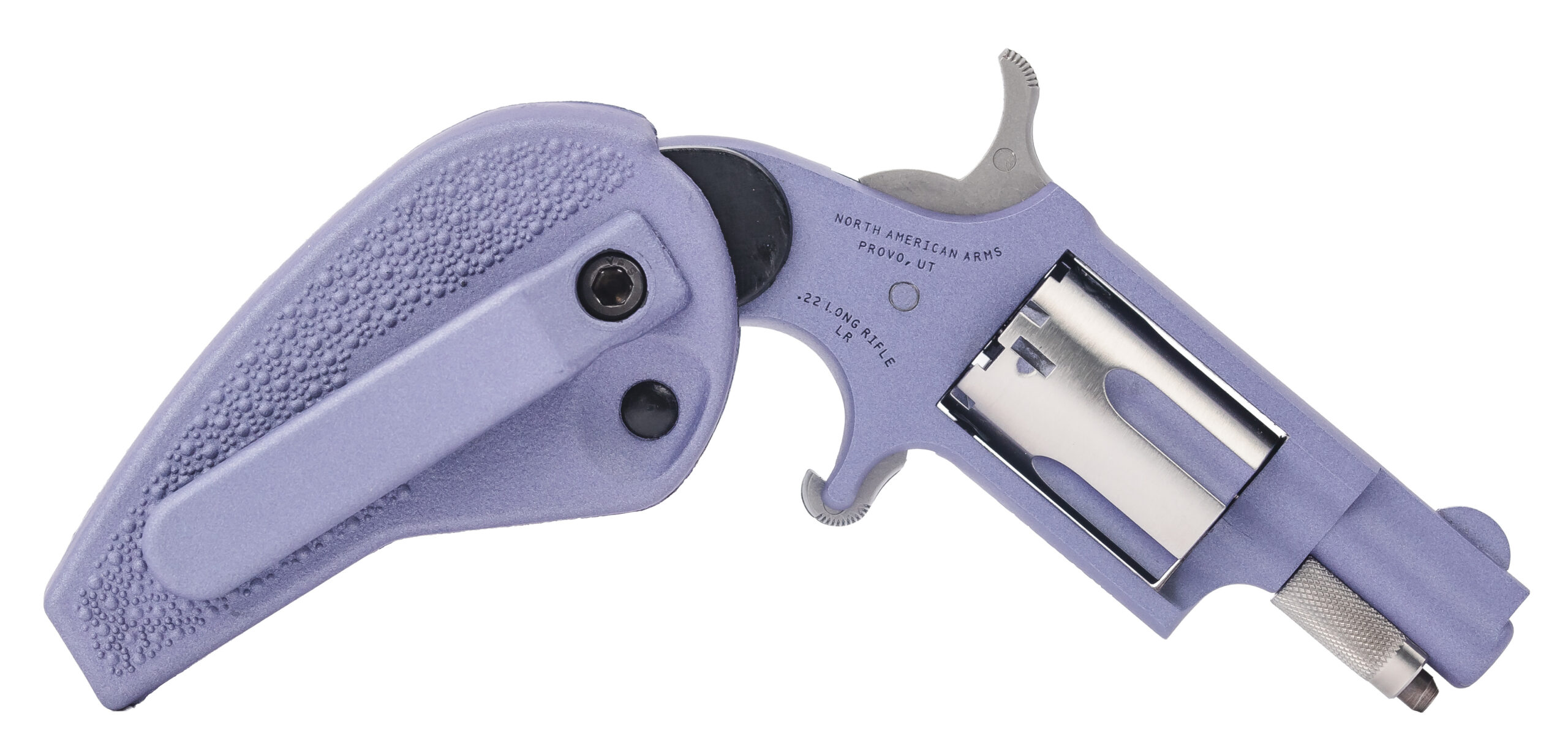 NAA Folding Holster Grip .22 LR 1-1/8" Orchid Revolver