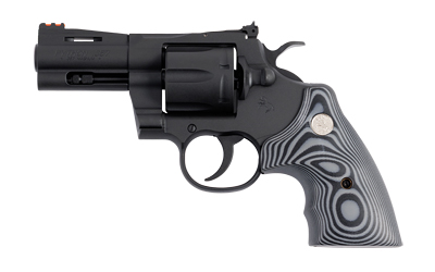 Colt Python 357 Magnum 3'' Revolver, 6rd G10 Grip, Matte Blued
