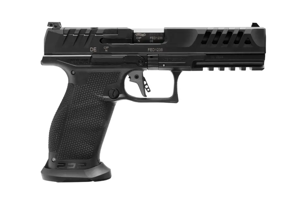 Walther PDP 9mm Pistol, 5in Barrel, Black, 3x10rd Mags
