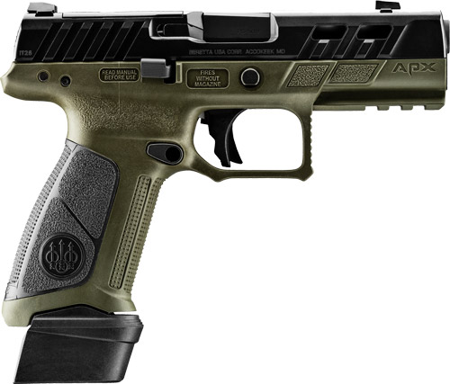 Beretta APX A1 FS Ported 9mm 4.25" 10RD OD Green