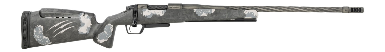 Fierce Firearms RIVSSN22CM22 Rival Twisted Rival XP 2.0 NRL Edition 22 Creedmoor 22" Black Cerakote Stainless Steel Spiral Fluted Barrel Drilled Tapped Receiver, Arca Rail Forend, Carbon Matrix Pu