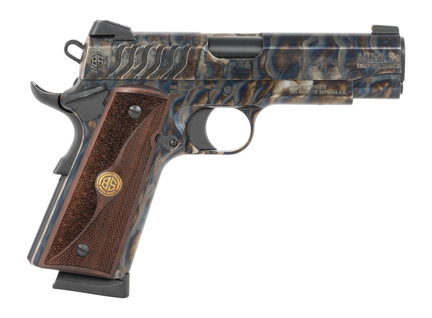 Dickinson LLC Adam 1911 Fireball 9mm 9+1 4.37" Steel Slide