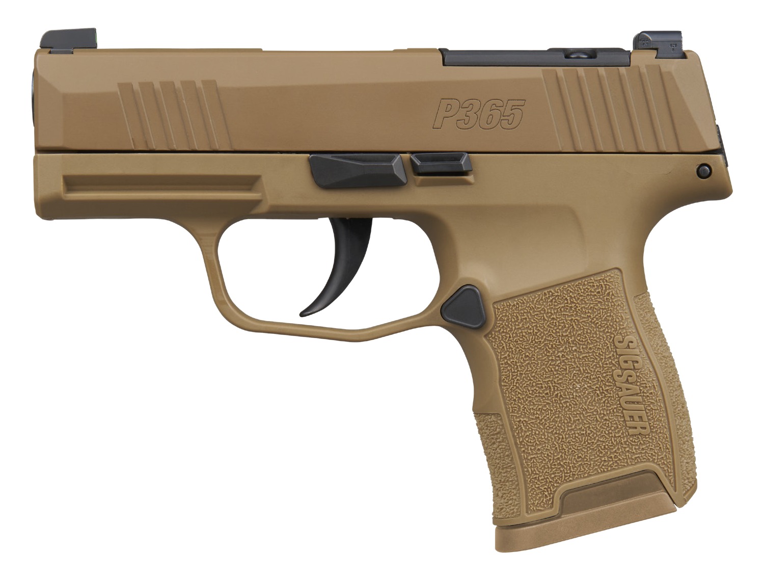 Sig Sauer P365 Compact 9mm 10+1 3.1" Black DLC Coyote Cerakote