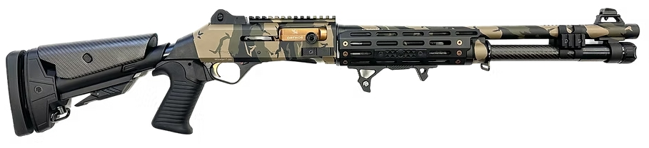 Orthos Raider S4 12GA Competition Shotgun Woodland Camo