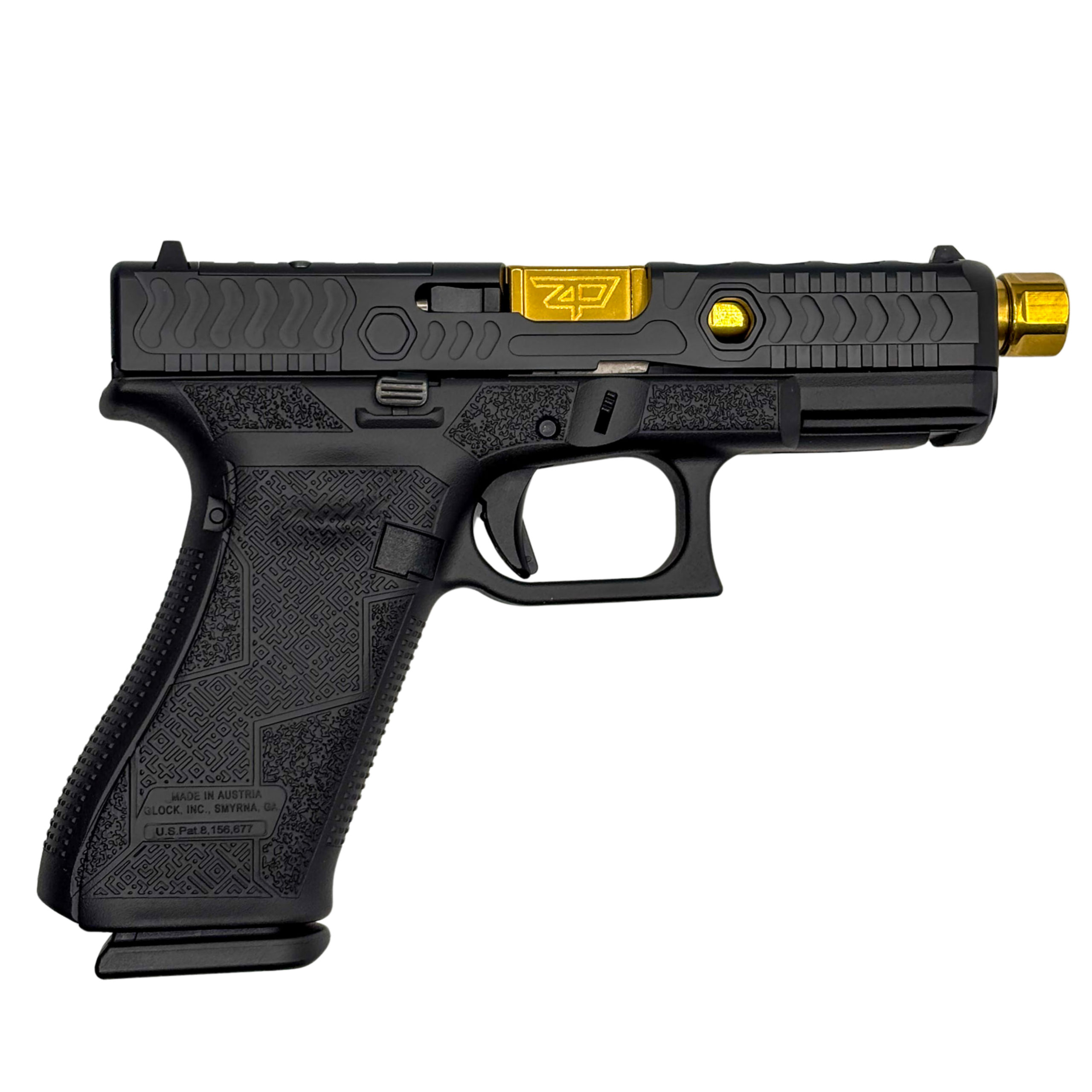 GLOCK 45V C4 Kavorka 9mm Gold Threaded Barrel 17RD