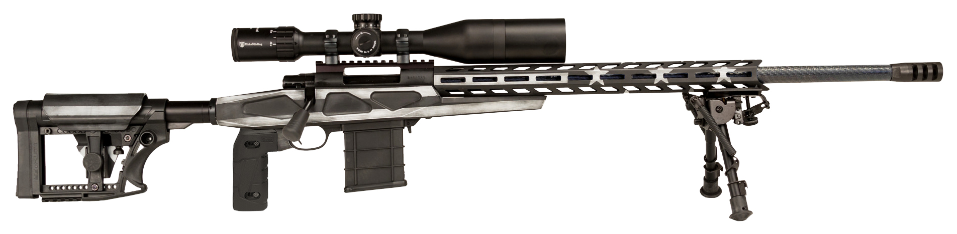 LSI HOWA 1500 25 Creedmoor Grey Flag Chassis Bolt Action Rifle