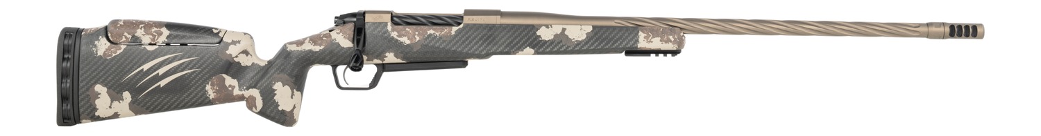 Fierce Firearms RIVSSX22CM22BDS Twisted Rival XP 2.0 22 Creedmoor 3+1 22" Smoked Bronze Cerakote Spiral Fluted Threaded Barrel, Stainless Steel Drilled Tapped Receiver, Arca Rail Forend, Desert Shad