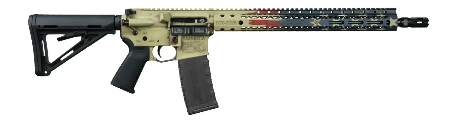 BLACK RAIN SPEC15 RIA 5.56 16IN BBL 250TH ANNIVERSARY ENGRAVING AMERICAN FLAG W/WTP 30RD