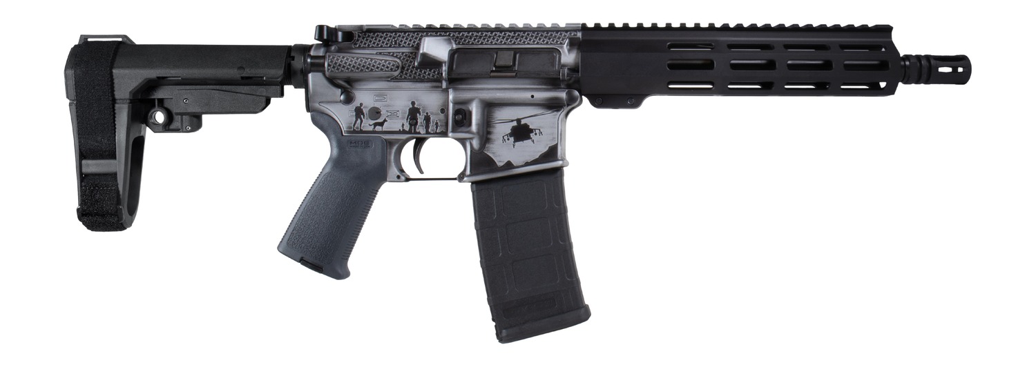 Shark Coast Tactical Military 5.56 NATO AR Rifle, 10.5" Barrel